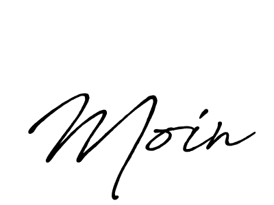 Design your own signature with our free online signature maker. With this signature software, you can create a handwritten (Antro_Vectra_Bolder) signature for name Moin. Moin signature style 7 images and pictures png