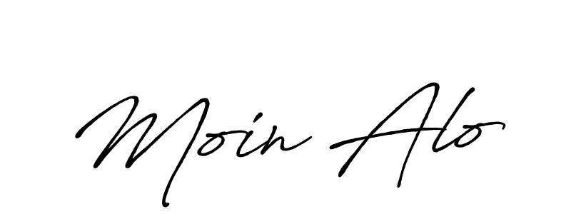 Also You can easily find your signature by using the search form. We will create Moin Alo name handwritten signature images for you free of cost using Antro_Vectra_Bolder sign style. Moin Alo signature style 7 images and pictures png