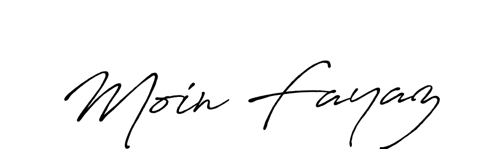 Also we have Moin Fayaz name is the best signature style. Create professional handwritten signature collection using Antro_Vectra_Bolder autograph style. Moin Fayaz signature style 7 images and pictures png