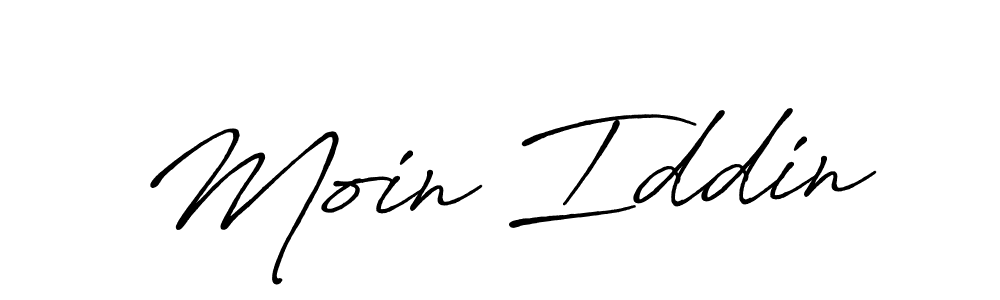 How to make Moin Iddin name signature. Use Antro_Vectra_Bolder style for creating short signs online. This is the latest handwritten sign. Moin Iddin signature style 7 images and pictures png