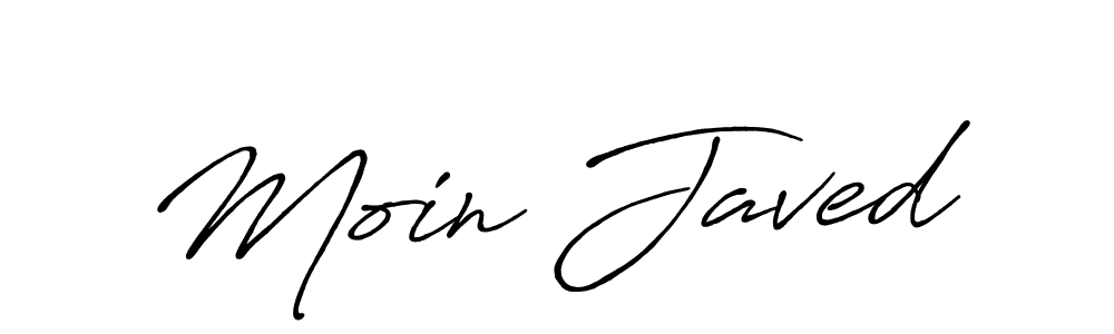 You should practise on your own different ways (Antro_Vectra_Bolder) to write your name (Moin Javed) in signature. don't let someone else do it for you. Moin Javed signature style 7 images and pictures png