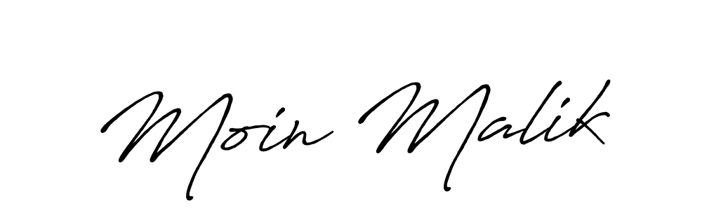 It looks lik you need a new signature style for name Moin Malik. Design unique handwritten (Antro_Vectra_Bolder) signature with our free signature maker in just a few clicks. Moin Malik signature style 7 images and pictures png