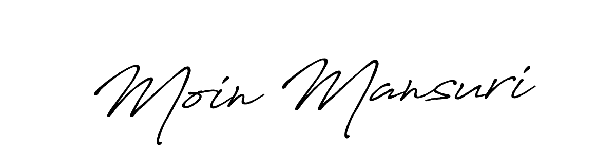 It looks lik you need a new signature style for name Moin Mansuri. Design unique handwritten (Antro_Vectra_Bolder) signature with our free signature maker in just a few clicks. Moin Mansuri signature style 7 images and pictures png