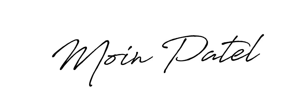 Similarly Antro_Vectra_Bolder is the best handwritten signature design. Signature creator online .You can use it as an online autograph creator for name Moin Patel. Moin Patel signature style 7 images and pictures png