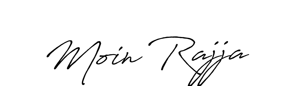 The best way (Antro_Vectra_Bolder) to make a short signature is to pick only two or three words in your name. The name Moin Rajja include a total of six letters. For converting this name. Moin Rajja signature style 7 images and pictures png