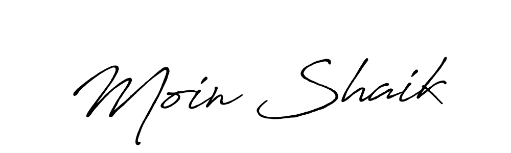 Similarly Antro_Vectra_Bolder is the best handwritten signature design. Signature creator online .You can use it as an online autograph creator for name Moin Shaik. Moin Shaik signature style 7 images and pictures png