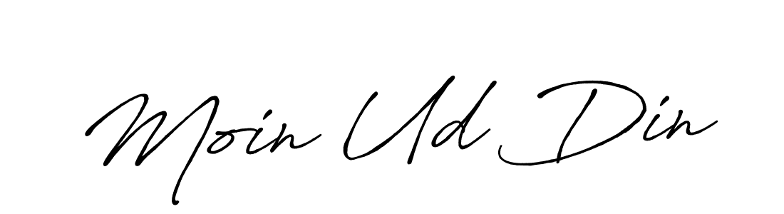 Antro_Vectra_Bolder is a professional signature style that is perfect for those who want to add a touch of class to their signature. It is also a great choice for those who want to make their signature more unique. Get Moin Ud Din name to fancy signature for free. Moin Ud Din signature style 7 images and pictures png