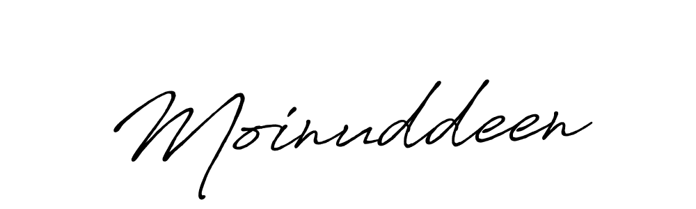 How to make Moinuddeen signature? Antro_Vectra_Bolder is a professional autograph style. Create handwritten signature for Moinuddeen name. Moinuddeen signature style 7 images and pictures png