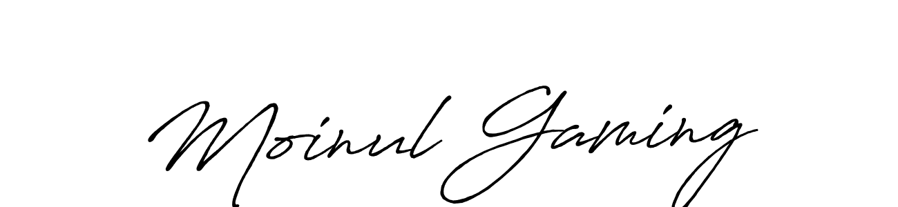 Also we have Moinul Gaming name is the best signature style. Create professional handwritten signature collection using Antro_Vectra_Bolder autograph style. Moinul Gaming signature style 7 images and pictures png