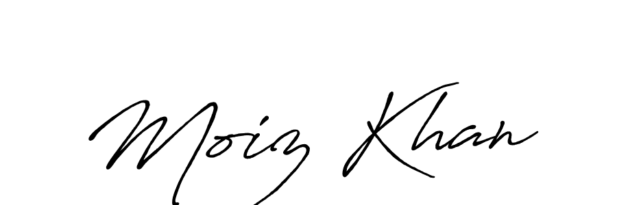 Make a beautiful signature design for name Moiz Khan. Use this online signature maker to create a handwritten signature for free. Moiz Khan signature style 7 images and pictures png