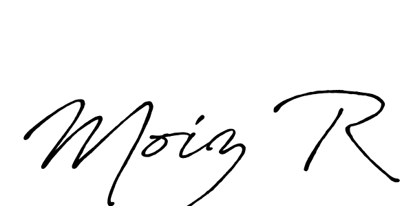 How to Draw Moiz R signature style? Antro_Vectra_Bolder is a latest design signature styles for name Moiz R. Moiz R signature style 7 images and pictures png