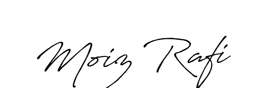 Also we have Moiz Rafi name is the best signature style. Create professional handwritten signature collection using Antro_Vectra_Bolder autograph style. Moiz Rafi signature style 7 images and pictures png