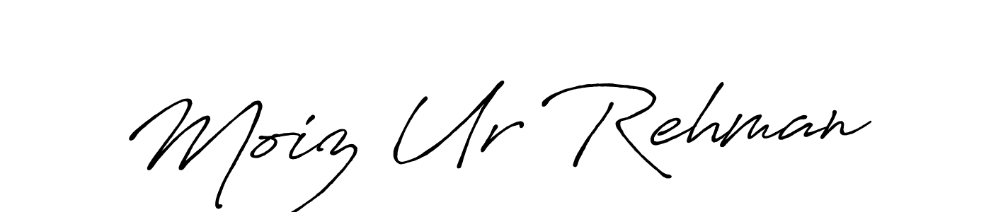 It looks lik you need a new signature style for name Moiz Ur Rehman. Design unique handwritten (Antro_Vectra_Bolder) signature with our free signature maker in just a few clicks. Moiz Ur Rehman signature style 7 images and pictures png