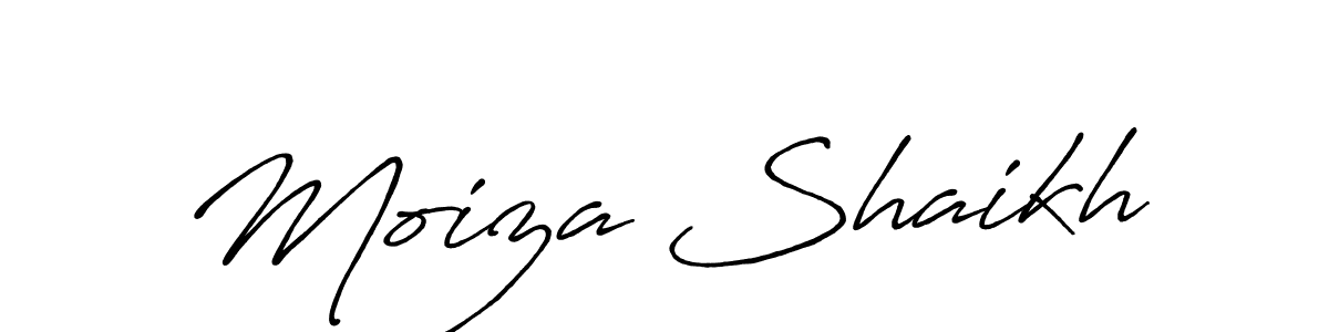 Moiza Shaikh stylish signature style. Best Handwritten Sign (Antro_Vectra_Bolder) for my name. Handwritten Signature Collection Ideas for my name Moiza Shaikh. Moiza Shaikh signature style 7 images and pictures png