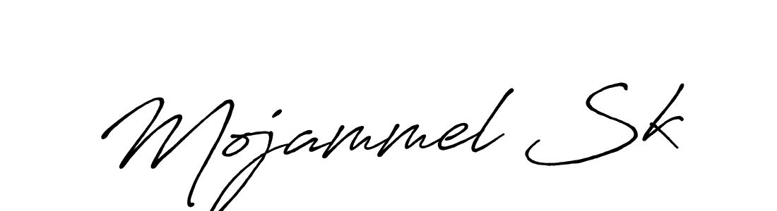 How to make Mojammel Sk name signature. Use Antro_Vectra_Bolder style for creating short signs online. This is the latest handwritten sign. Mojammel Sk signature style 7 images and pictures png