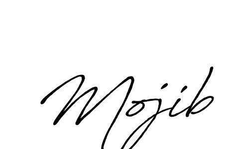 Design your own signature with our free online signature maker. With this signature software, you can create a handwritten (Antro_Vectra_Bolder) signature for name Mojib. Mojib signature style 7 images and pictures png