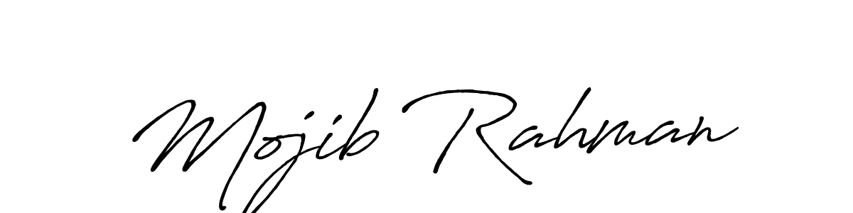How to make Mojib Rahman signature? Antro_Vectra_Bolder is a professional autograph style. Create handwritten signature for Mojib Rahman name. Mojib Rahman signature style 7 images and pictures png
