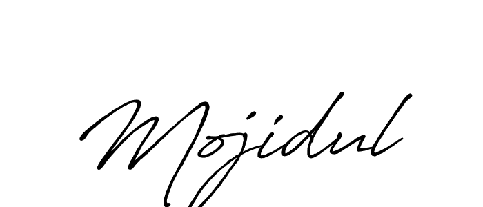 Use a signature maker to create a handwritten signature online. With this signature software, you can design (Antro_Vectra_Bolder) your own signature for name Mojidul. Mojidul signature style 7 images and pictures png