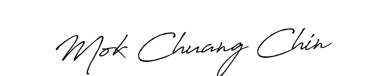 if you are searching for the best signature style for your name Mok Chuang Chin. so please give up your signature search. here we have designed multiple signature styles  using Antro_Vectra_Bolder. Mok Chuang Chin signature style 7 images and pictures png