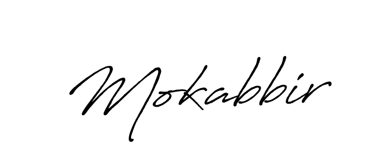 Use a signature maker to create a handwritten signature online. With this signature software, you can design (Antro_Vectra_Bolder) your own signature for name Mokabbir. Mokabbir signature style 7 images and pictures png