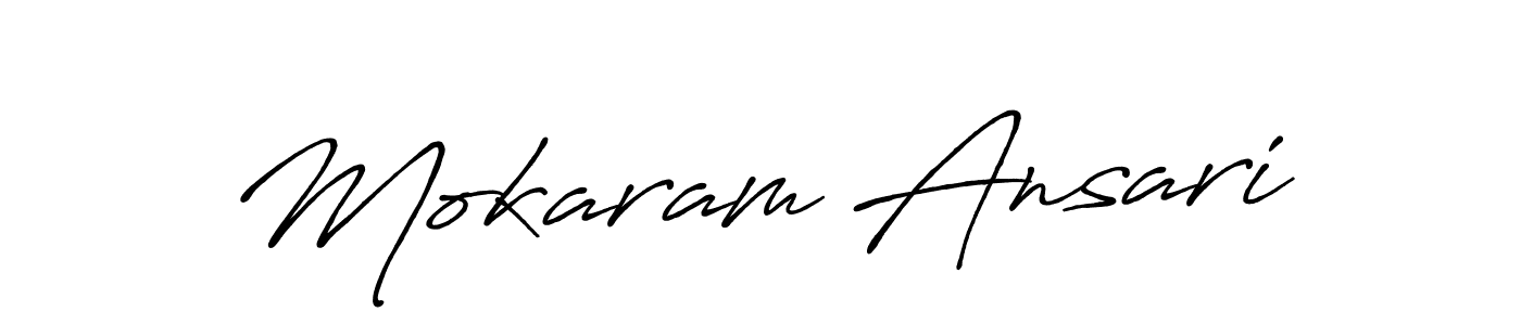 You should practise on your own different ways (Antro_Vectra_Bolder) to write your name (Mokaram Ansari) in signature. don't let someone else do it for you. Mokaram Ansari signature style 7 images and pictures png