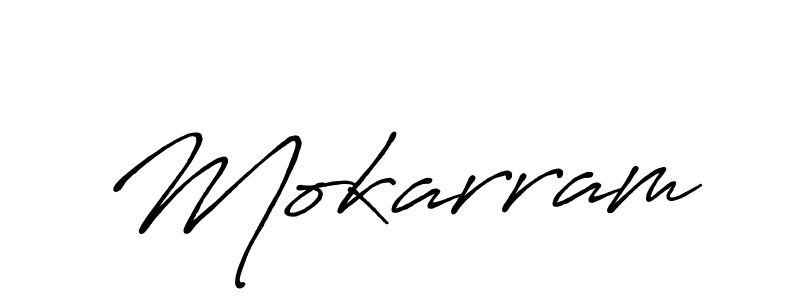 Design your own signature with our free online signature maker. With this signature software, you can create a handwritten (Antro_Vectra_Bolder) signature for name Mokarram. Mokarram signature style 7 images and pictures png