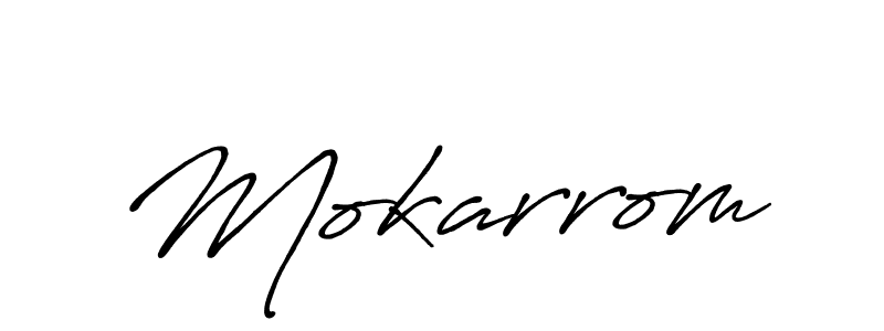 if you are searching for the best signature style for your name Mokarrom. so please give up your signature search. here we have designed multiple signature styles  using Antro_Vectra_Bolder. Mokarrom signature style 7 images and pictures png