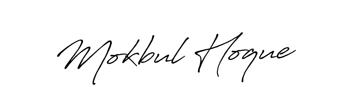 Mokbul Hoque stylish signature style. Best Handwritten Sign (Antro_Vectra_Bolder) for my name. Handwritten Signature Collection Ideas for my name Mokbul Hoque. Mokbul Hoque signature style 7 images and pictures png