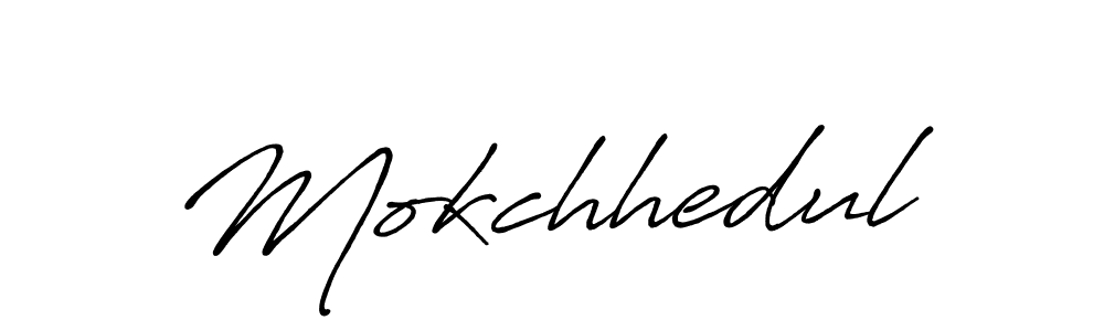 Create a beautiful signature design for name Mokchhedul. With this signature (Antro_Vectra_Bolder) fonts, you can make a handwritten signature for free. Mokchhedul signature style 7 images and pictures png