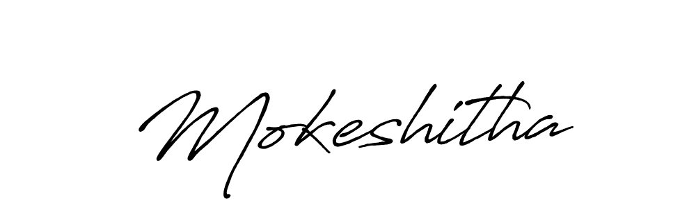 Antro_Vectra_Bolder is a professional signature style that is perfect for those who want to add a touch of class to their signature. It is also a great choice for those who want to make their signature more unique. Get Mokeshitha name to fancy signature for free. Mokeshitha signature style 7 images and pictures png