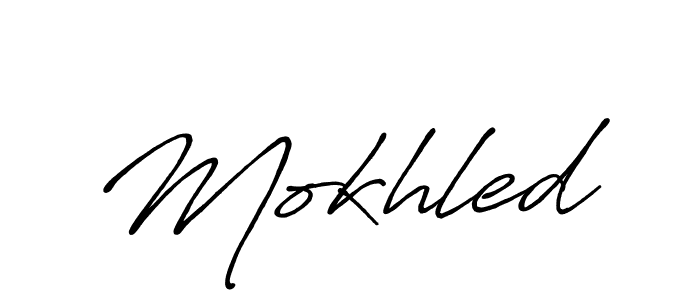 Antro_Vectra_Bolder is a professional signature style that is perfect for those who want to add a touch of class to their signature. It is also a great choice for those who want to make their signature more unique. Get Mokhled name to fancy signature for free. Mokhled signature style 7 images and pictures png