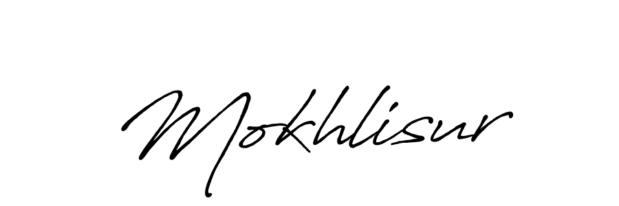 How to make Mokhlisur signature? Antro_Vectra_Bolder is a professional autograph style. Create handwritten signature for Mokhlisur name. Mokhlisur signature style 7 images and pictures png