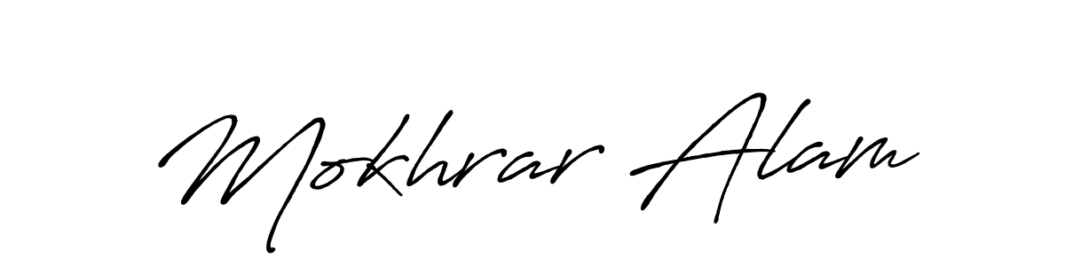 You should practise on your own different ways (Antro_Vectra_Bolder) to write your name (Mokhrar Alam) in signature. don't let someone else do it for you. Mokhrar Alam signature style 7 images and pictures png