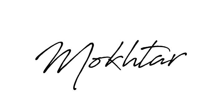 How to make Mokhtar signature? Antro_Vectra_Bolder is a professional autograph style. Create handwritten signature for Mokhtar name. Mokhtar signature style 7 images and pictures png