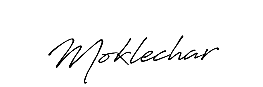 The best way (Antro_Vectra_Bolder) to make a short signature is to pick only two or three words in your name. The name Moklechar include a total of six letters. For converting this name. Moklechar signature style 7 images and pictures png