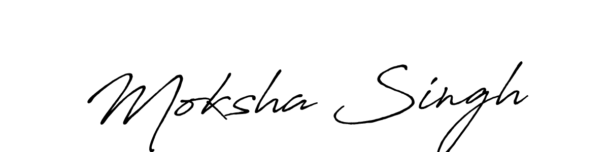 This is the best signature style for the Moksha Singh name. Also you like these signature font (Antro_Vectra_Bolder). Mix name signature. Moksha Singh signature style 7 images and pictures png