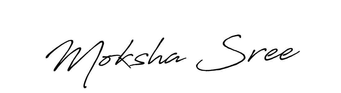 Make a beautiful signature design for name Moksha Sree. Use this online signature maker to create a handwritten signature for free. Moksha Sree signature style 7 images and pictures png