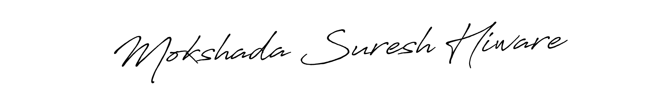 if you are searching for the best signature style for your name Mokshada Suresh Hiware. so please give up your signature search. here we have designed multiple signature styles  using Antro_Vectra_Bolder. Mokshada Suresh Hiware signature style 7 images and pictures png