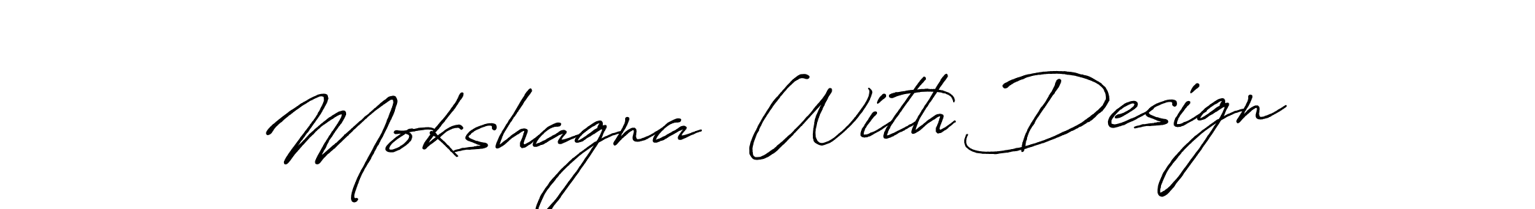 Similarly Antro_Vectra_Bolder is the best handwritten signature design. Signature creator online .You can use it as an online autograph creator for name Mokshagna  With Design. Mokshagna  With Design signature style 7 images and pictures png