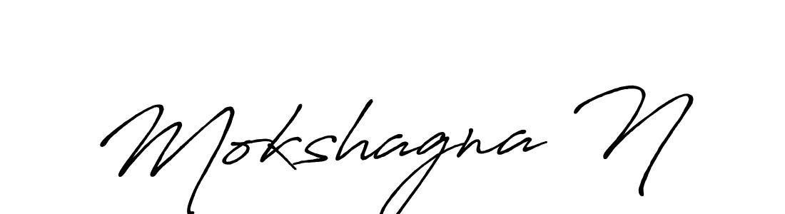 How to make Mokshagna N signature? Antro_Vectra_Bolder is a professional autograph style. Create handwritten signature for Mokshagna N name. Mokshagna N signature style 7 images and pictures png