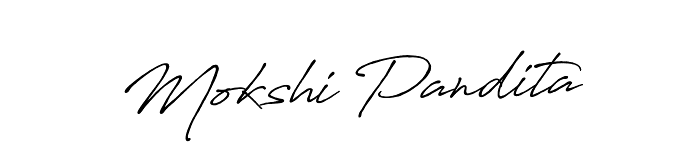 Also You can easily find your signature by using the search form. We will create Mokshi Pandita name handwritten signature images for you free of cost using Antro_Vectra_Bolder sign style. Mokshi Pandita signature style 7 images and pictures png