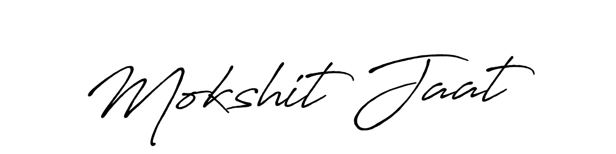 Make a beautiful signature design for name Mokshit Jaat. Use this online signature maker to create a handwritten signature for free. Mokshit Jaat signature style 7 images and pictures png