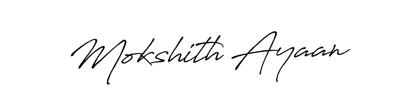 How to Draw Mokshith Ayaan signature style? Antro_Vectra_Bolder is a latest design signature styles for name Mokshith Ayaan. Mokshith Ayaan signature style 7 images and pictures png