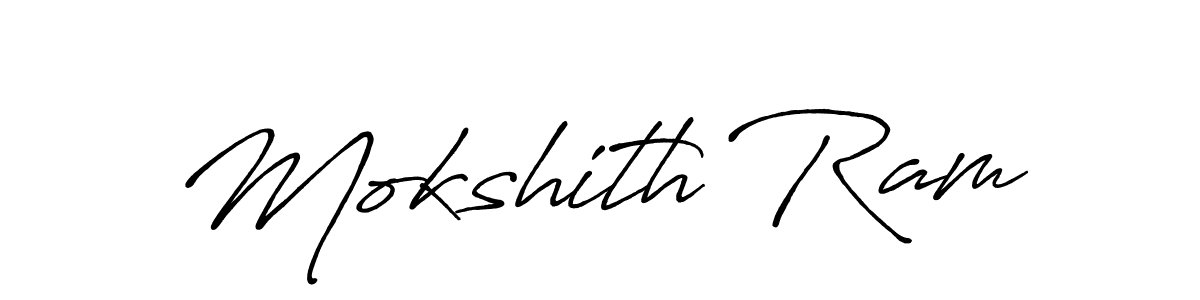 Also we have Mokshith Ram name is the best signature style. Create professional handwritten signature collection using Antro_Vectra_Bolder autograph style. Mokshith Ram signature style 7 images and pictures png