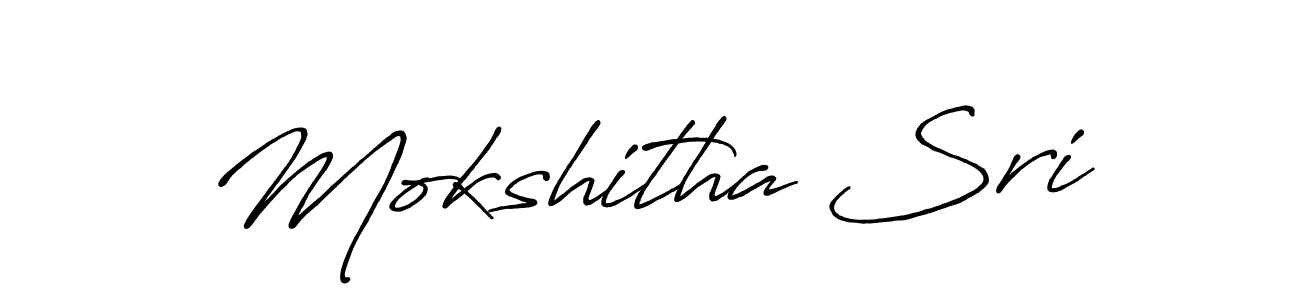 Once you've used our free online signature maker to create your best signature Antro_Vectra_Bolder style, it's time to enjoy all of the benefits that Mokshitha Sri name signing documents. Mokshitha Sri signature style 7 images and pictures png