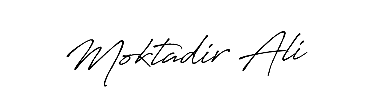 How to make Moktadir Ali signature? Antro_Vectra_Bolder is a professional autograph style. Create handwritten signature for Moktadir Ali name. Moktadir Ali signature style 7 images and pictures png