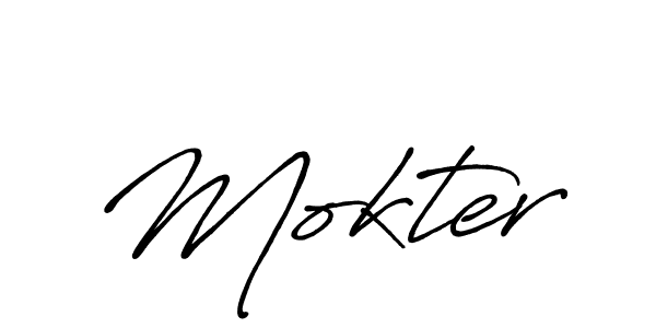Create a beautiful signature design for name Mokter. With this signature (Antro_Vectra_Bolder) fonts, you can make a handwritten signature for free. Mokter signature style 7 images and pictures png