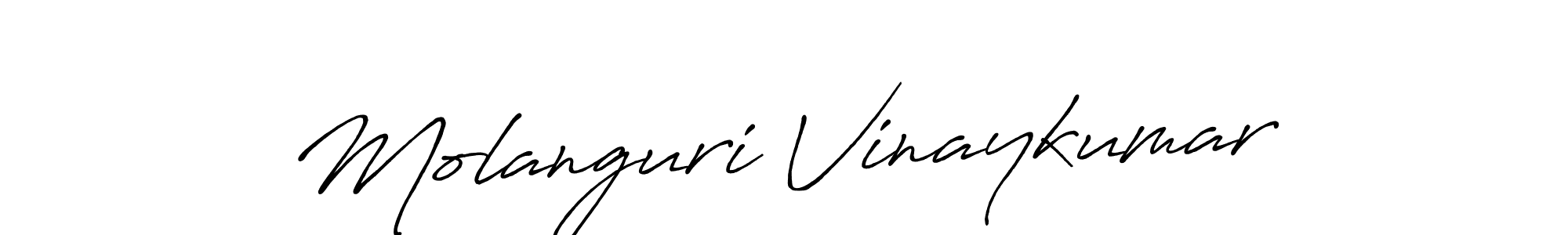 Molanguri Vinaykumar stylish signature style. Best Handwritten Sign (Antro_Vectra_Bolder) for my name. Handwritten Signature Collection Ideas for my name Molanguri Vinaykumar. Molanguri Vinaykumar signature style 7 images and pictures png