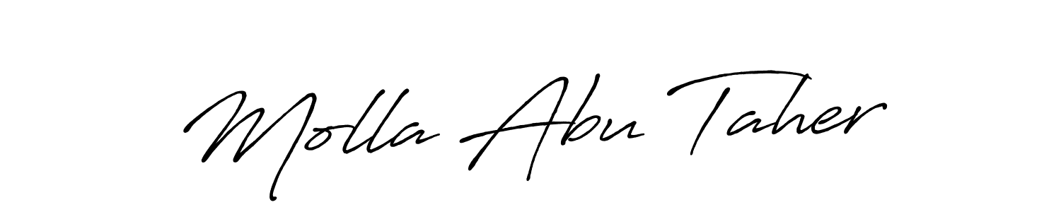 Here are the top 10 professional signature styles for the name Molla Abu Taher. These are the best autograph styles you can use for your name. Molla Abu Taher signature style 7 images and pictures png