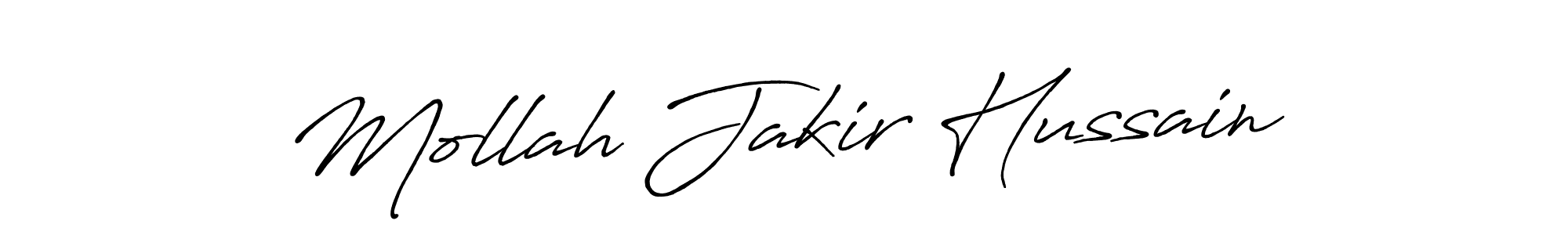 Antro_Vectra_Bolder is a professional signature style that is perfect for those who want to add a touch of class to their signature. It is also a great choice for those who want to make their signature more unique. Get Mollah Jakir Hussain name to fancy signature for free. Mollah Jakir Hussain signature style 7 images and pictures png